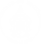 Logo blanco del Museo del Jamón sobre fondo transparente.