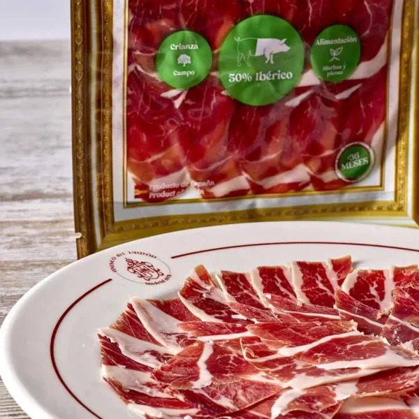 Jamón de Cebo Campo 50% Ibérico loncheado - Imagen 2