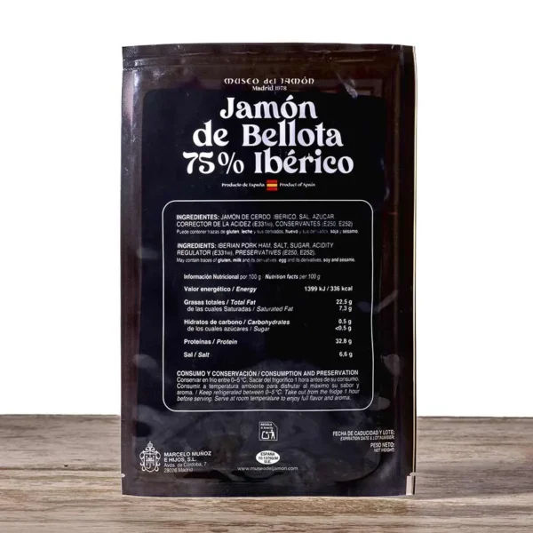 75% Ibérico Acorn-Fed Jamón Sliced - Image 4