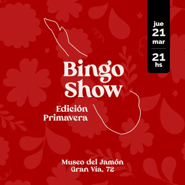 Promoción del Bingo Show Edición Primavera en el Museo del Jamón, Gran Vía 72