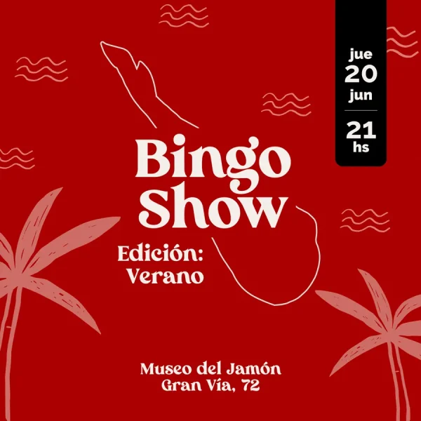 Promoción del Bingo Show Edición Verano en el Museo del Jamón, Gran Vía 72