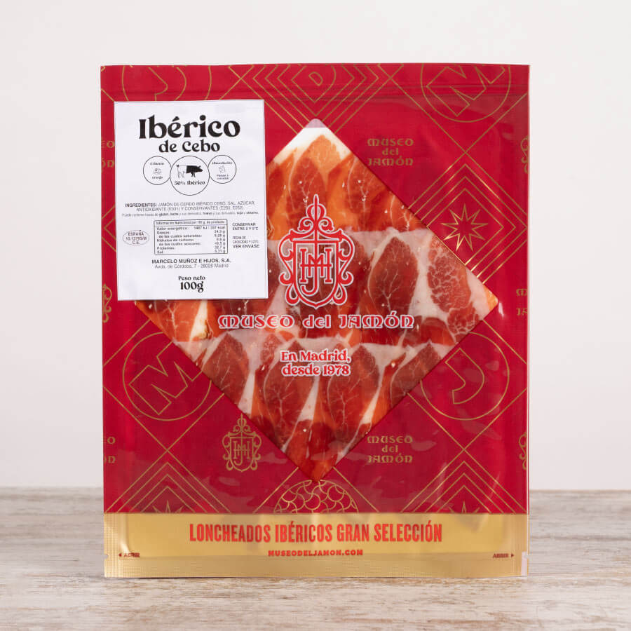 Jamón Ibérico de Cebo loncheado 100g, Museo del Jamón