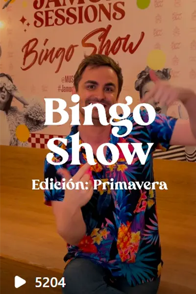 Participante del Bingo Show Edición Primavera en el Museo del Jamón