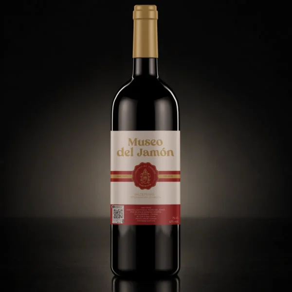 Botella Vino Tinto Museo del Jamón